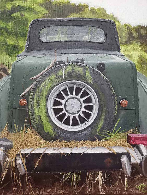 Dad's Project - oil on canvas by Ted Elston