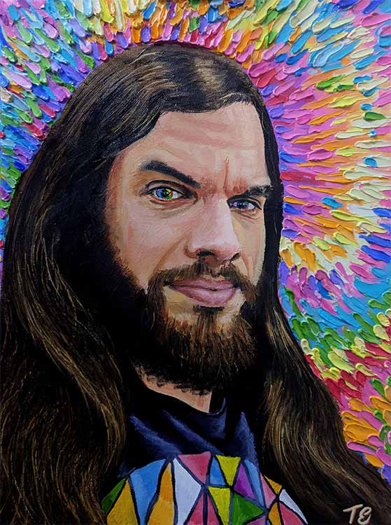 Ted Elston in the studio